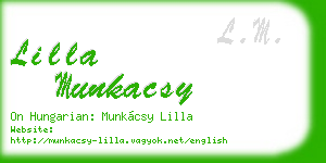 lilla munkacsy business card
