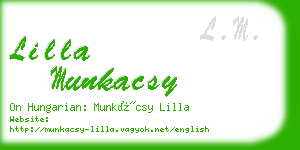 lilla munkacsy business card